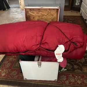 Coleman Burgundy Sleeping Bag